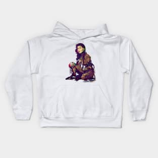 cyberpunk lady Kids Hoodie